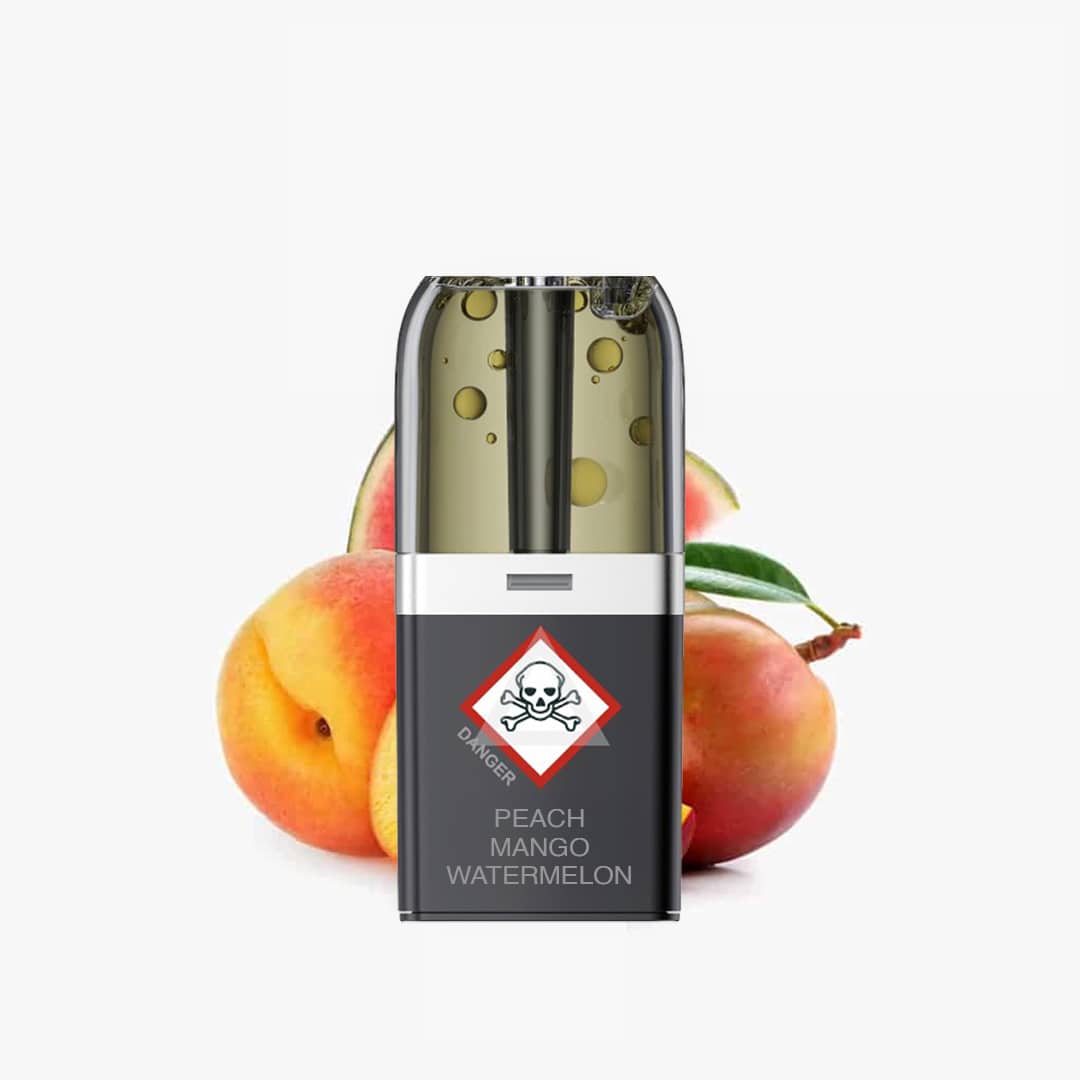 VOZOL NEON PLUG MAX | PEACH MANGO WATERMELON 18k | Liquid Pods