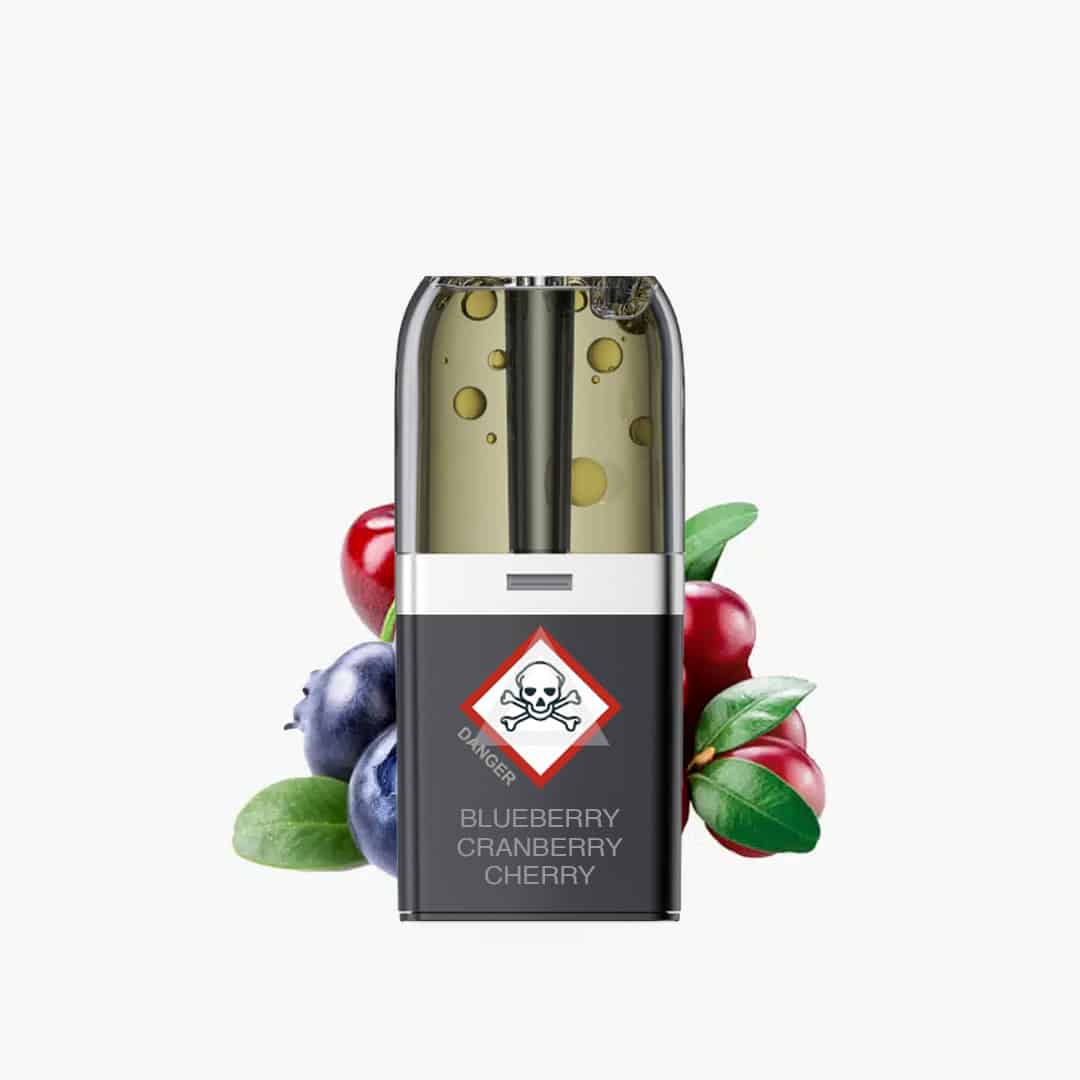 VOZOL NEON PLUG MAX | BLUEBERRY CRANBERRY CHERRY 18k | Liquid Pods