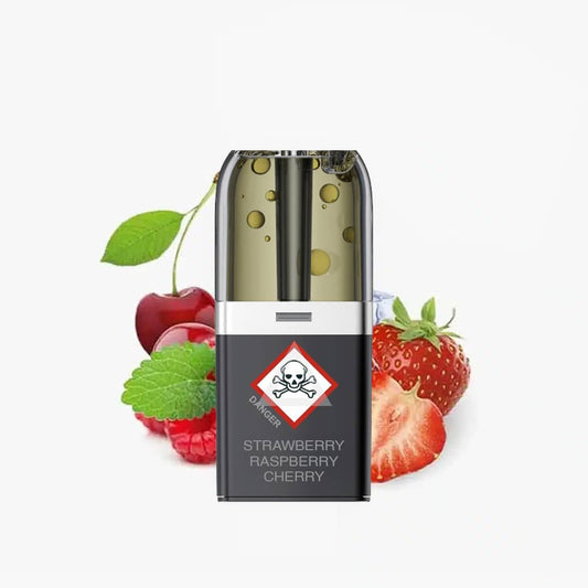 VOZOL NEON PLUG MAX | STRAWBERRY RASPBERRY CHERRY 18k | Liquid Pods